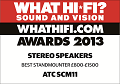 ATC - What Hi-Fi Awards 2013 - Best standmounter £800-£1500